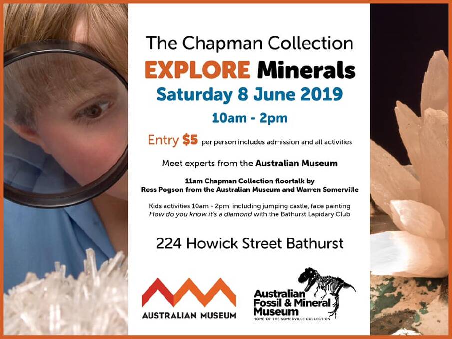 COME ALONG: There will be a jumping castle, face painting, kids' activities and floor talks by Ross Pogson from the Australian Museum and Warren Somerville when a community day is held at the Australian Fossil and Mineral Museum. 