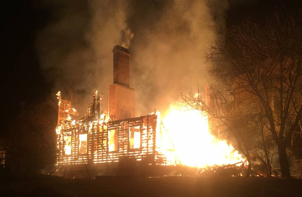 UP IN SMOKE: Thje devastating fire at Fairbridge Farm: Photo: TIM ROBERTS- CANOBOLAS ZONE RFS