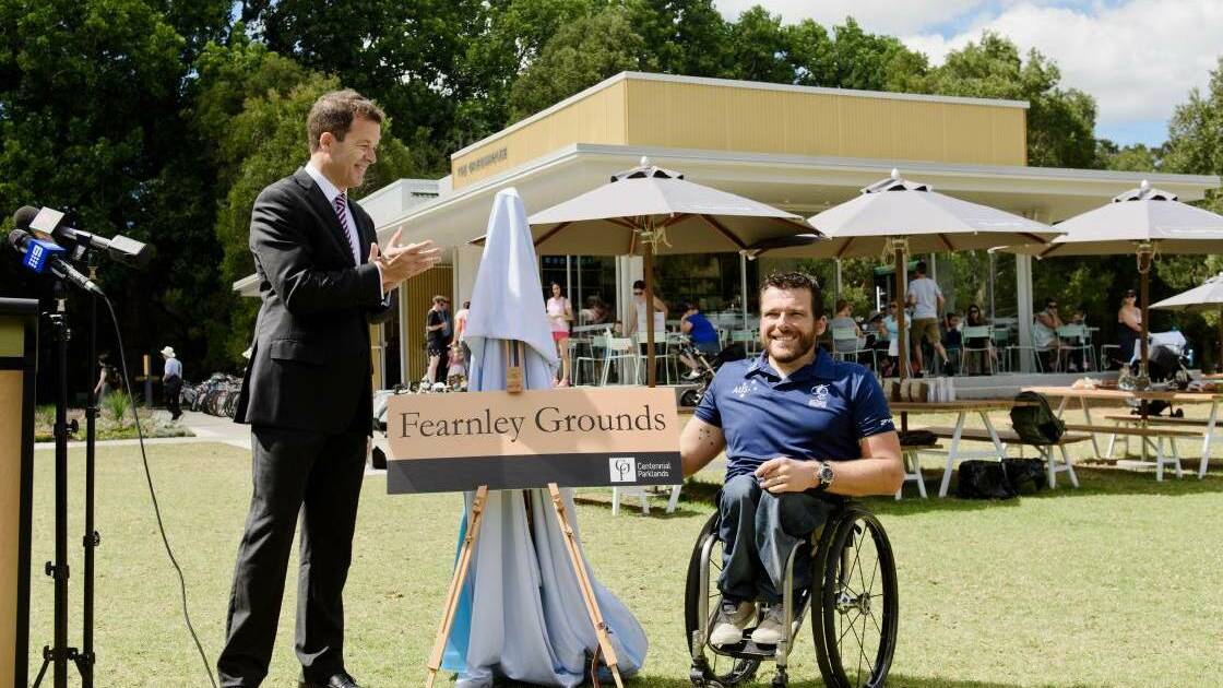 ANOTHER HONOUR: In 2016 the NSW Government announced it would name the upgraded visitor centre at Centennial Park after Kurt Fearnley.