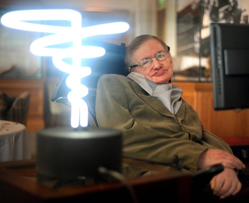 The world's most famous and longest living sufferer of ALS, Stephen Hawking. Photo: Anthony Devlin/PA via AP

