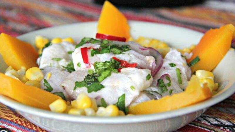 Peruvian fish ceviche is melt-in-your-mouth goodness. Pic: Compass and Fork