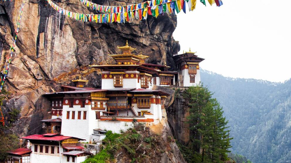 Bhutan, on the Himalayas’ eastern edge is known for its monasteries, fortresses (or dzongs) and dramatic landscapes including steep cliff faces. 