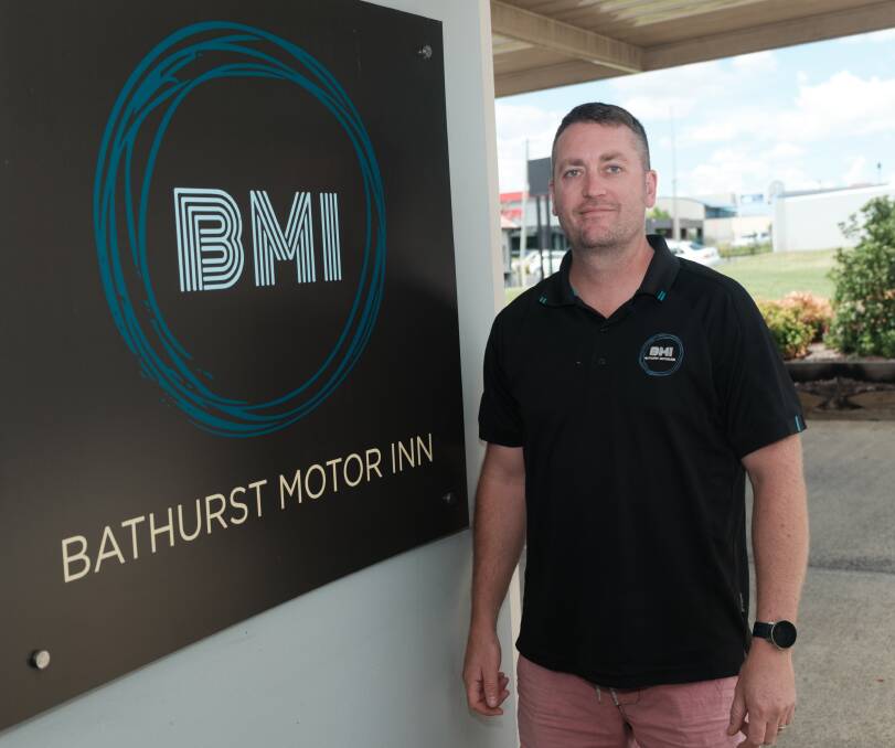 Mitch Meredith, co-owner of Bathurst Motor Inn. Picture by James Arrow.
