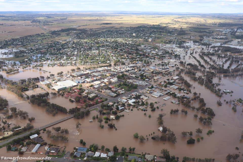 Brad Shepherd's aerial images reveal the extent of inundation