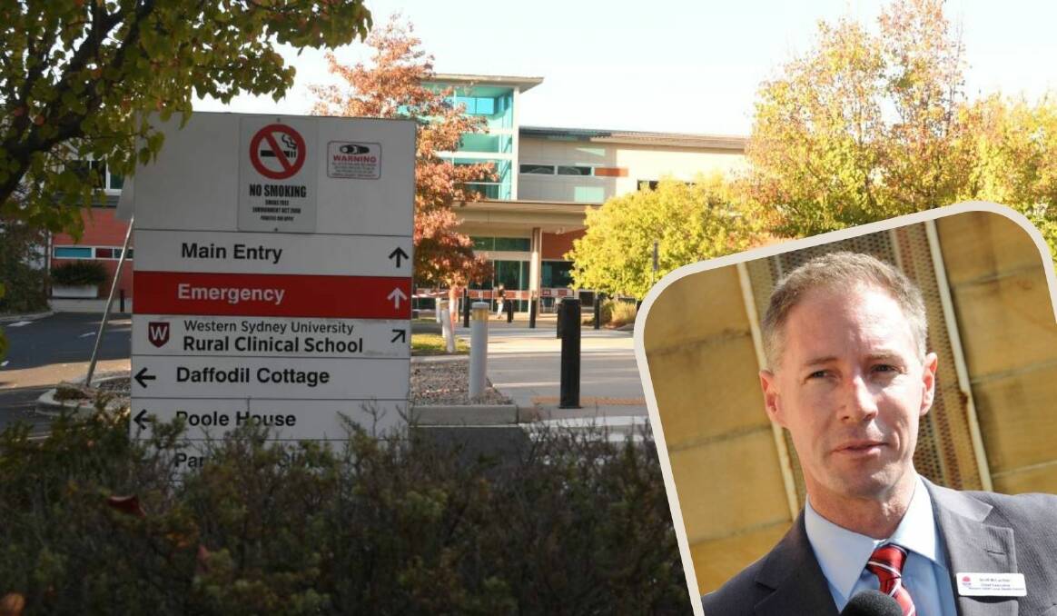 PRESSURE: Bathurst Hospital and Western NSW Local Health District CEO Scott McLachlan.