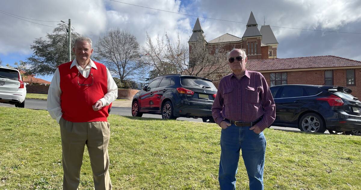 Stuart Pearson and Greg Madden are two of a group of locals who have been meeting to talk about health in the city.