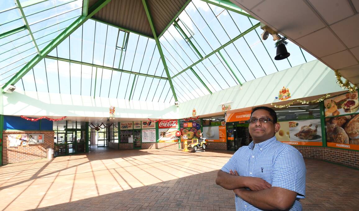 BIG PLANS: Praba Kulasegaram, the new owner of Kelso Centrepoint, sees the complex as a long-term investment. Photo: CHRIS SEABROOK 120518centrpt