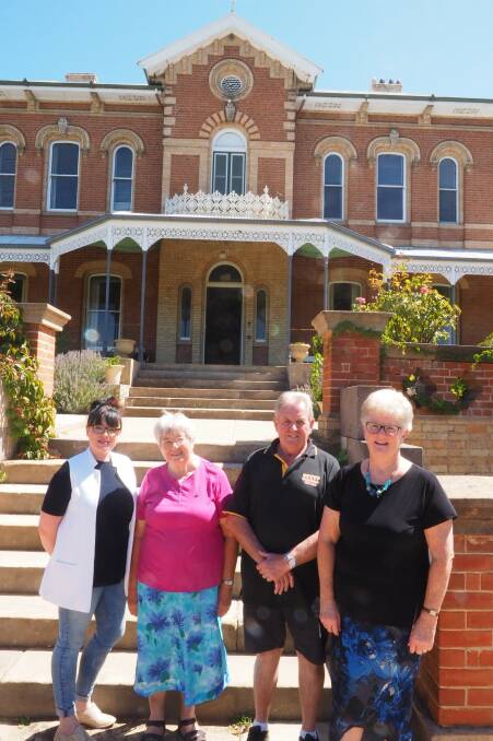 NEW DIRECTION: Bathurst City Community Club operations manager Becc Mathie, Sister Patricia Powell, Robert "Stumpy" Taylor and McCauley Ministries CEO Sister Denise Fox at "Logan Brae", St Joseph's Mount.
