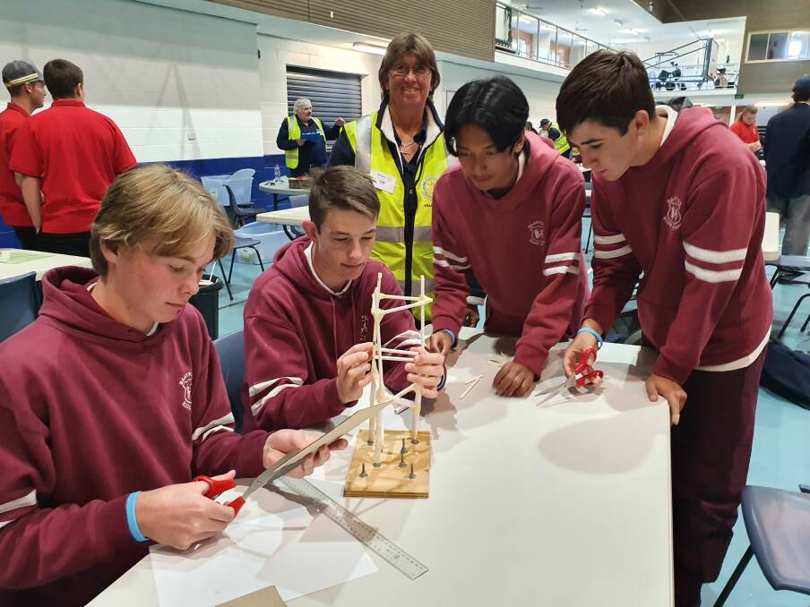 Blayney High School students compete in the Science and Engineering Challenge at St Stanislaus' College last year. Picture supplied