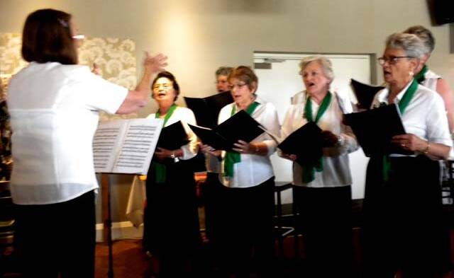 VOICES HEARD: The Singing For Pleasure choir performing at a previous Bathurst U3A Christmas party.