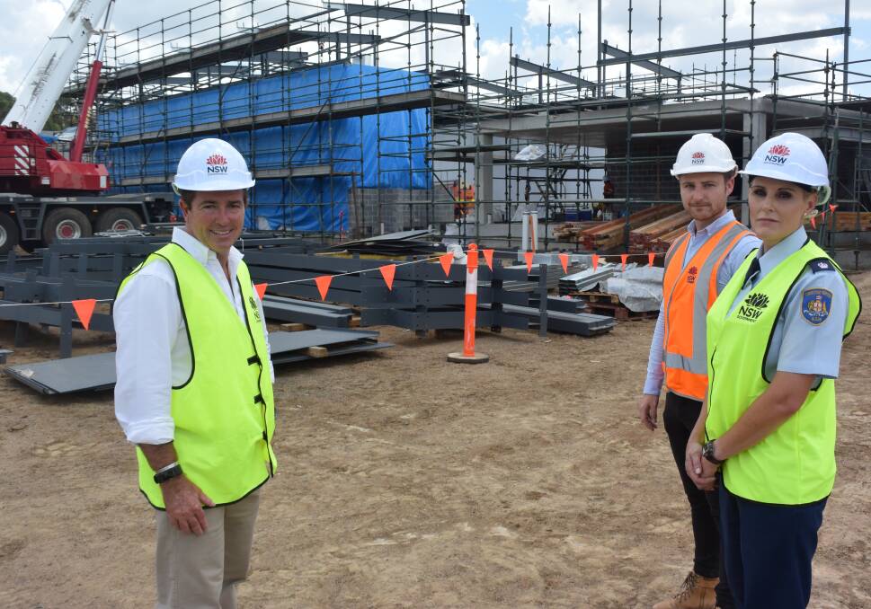 FLASHBACK: Bathurst Correctional Centre's then acting governor, Louise Smith, with Member for Bathurst Paul Toole and the project manager for the centre's expansion, Iain Davison, in 2019. Photo: RACHEL CHAMBERLAIN 011019rcjail1