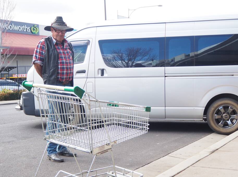 TROLLEY TROUBLE: Kerry Hodge wants shoppers to take more care in returning their trolleys. Photo: SAM BOLT