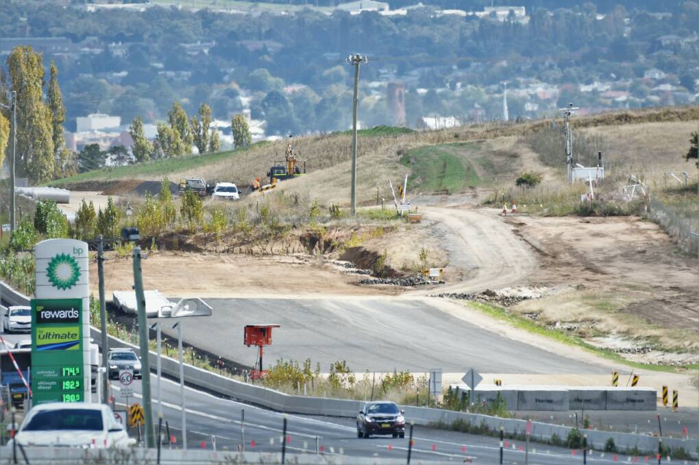 LONG AND WINDING ROAD: Part of the site of the highway upgrade this week. Photo: CHRIS SEABROOK 041122craglan1