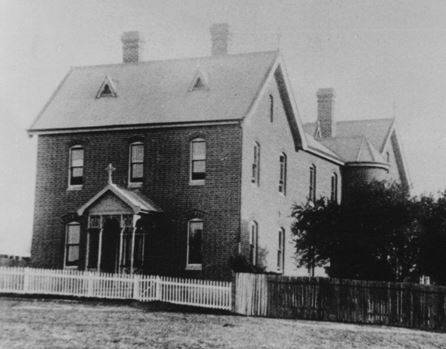 LOOKING BACK: The original convent, opened in 1872, consisted of the four front rooms of the ground floor. In 1890, extensions were made to the ground floor and an upper storey and attic were added. Photograph c1891