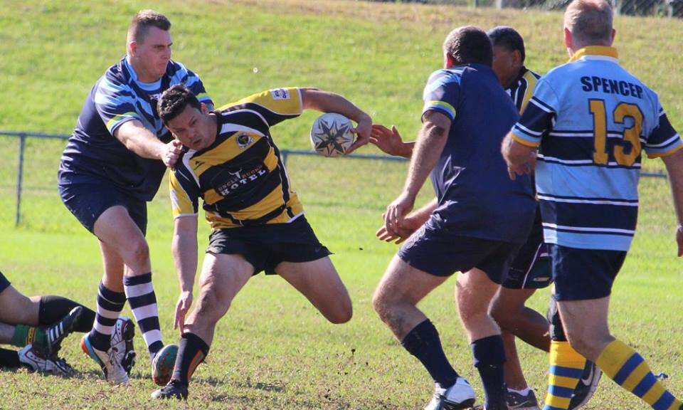 HOLD ON: Bathurst will host a day of old boys rugby later this month. All are welcome to join in the fun on Saturday, September 22 from 11am at Anne Ashwood Park. Photo: SUPPLIED