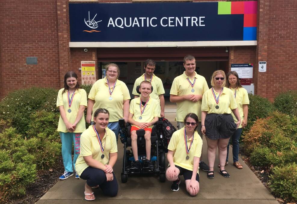 WE ARE THE CHAMPIONS: The Live Better team at the recent Central West All Abilities Swimming Carnival at Parkes. Photo: SUPPLIED