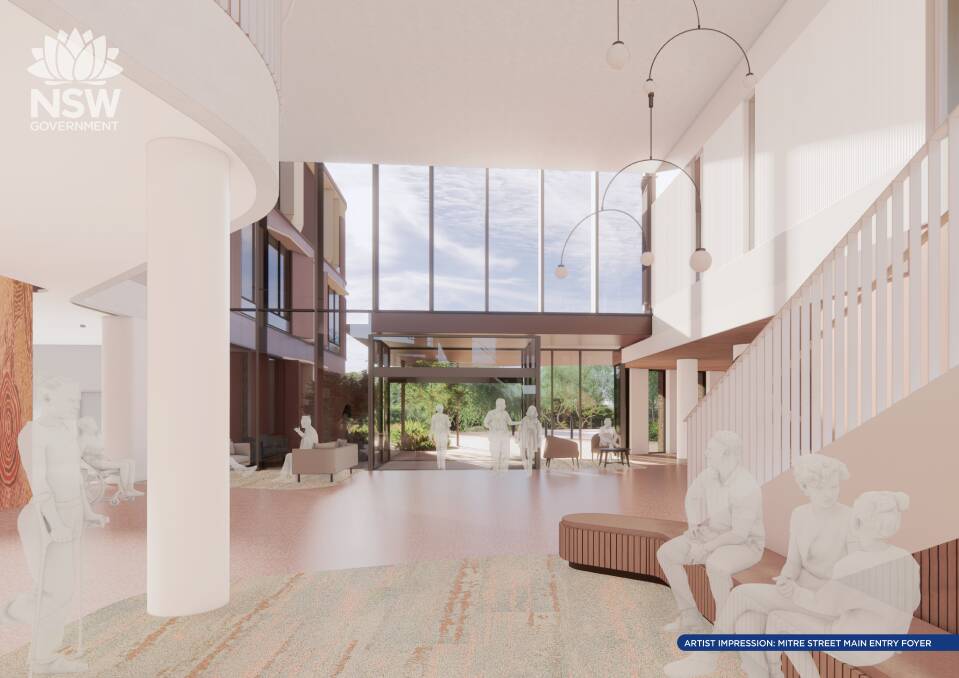 An artist's impression of the Mitre Street main entry foyer. Picture from NSW Government.
