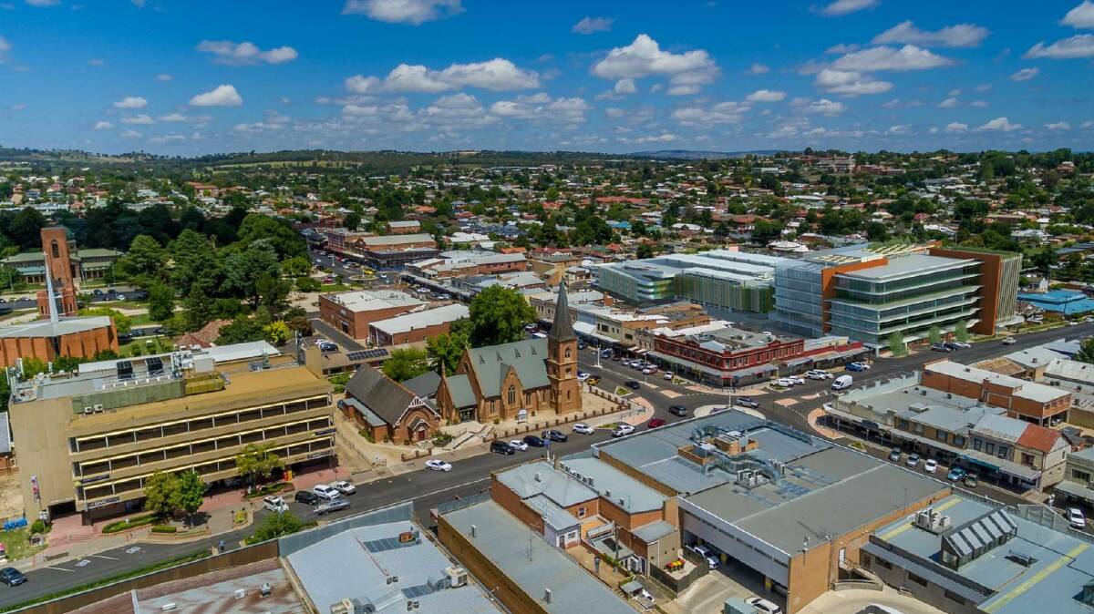 BIRD'S-EYE: An artist's impression of an aerial view of the Bathurst Integrated Medical Centre, fronting Howick Street. Photo: SUPPLIED