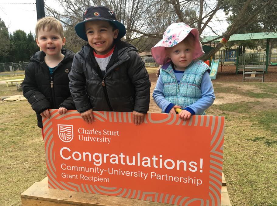 SUCCESSFUL: Mitchell Early Learning Centre's Kindergym project received $1000 in round one of Charles Sturt's Community University Partnership (CUP) Grants.