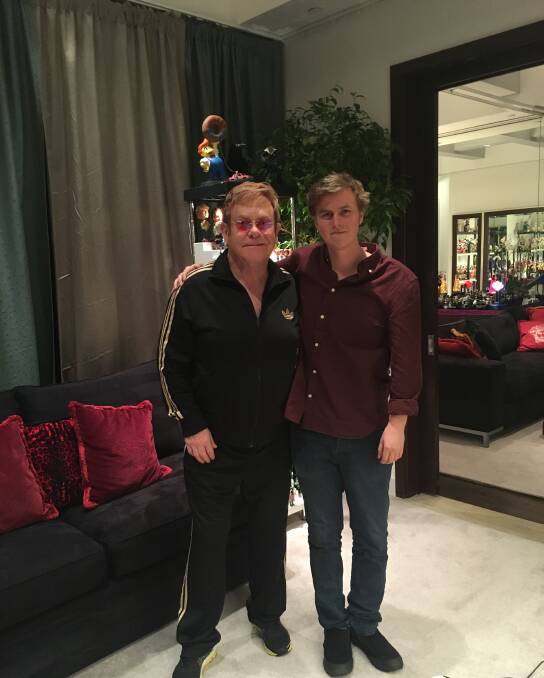 BATHURST-BOUND: Sir Elton John and young singer-songwriter Tate Sheridan, who will be the support art for Sir Elton's Bathurst show.