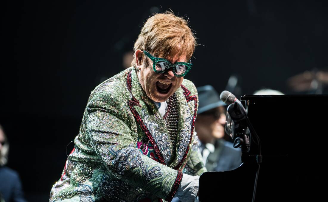 ON HIS WAY: Sir Elton John performing on his North American farewell tour. He will play in Bathurst in January. Photo: BEN GIBSON
