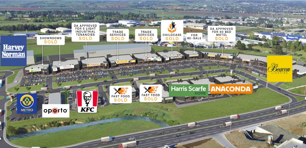 Previously released plans for the Gateway's various new retailers. Picture supplied