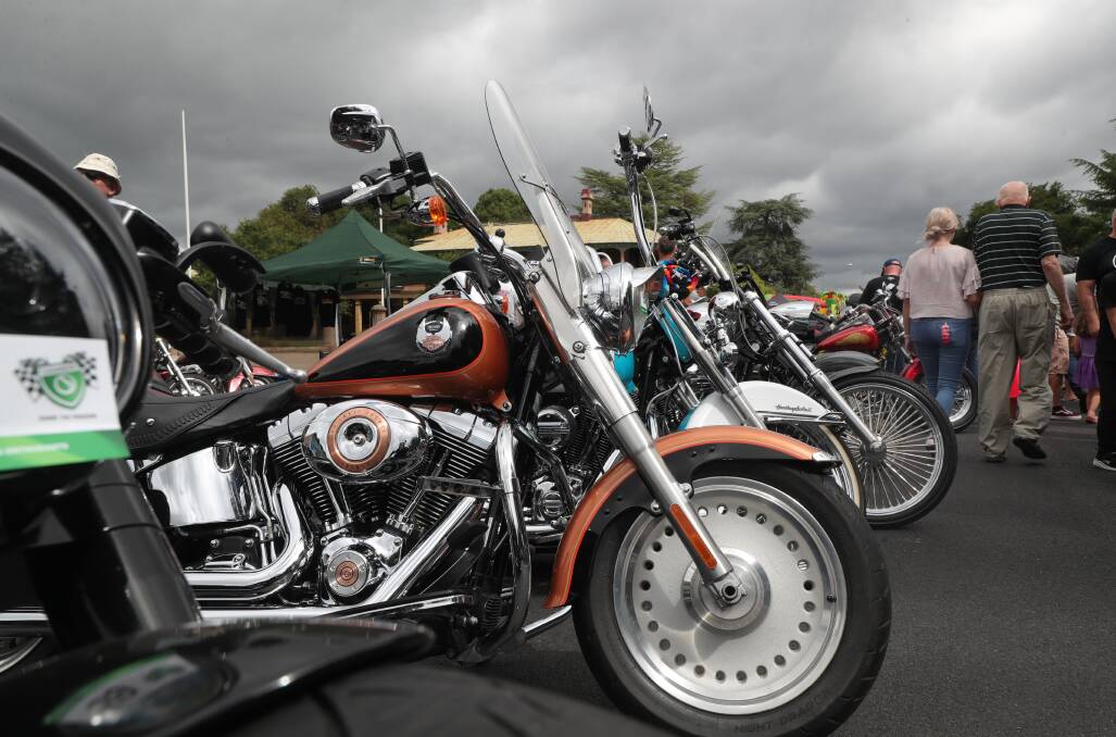 FLASHBACK: Stormy skies over a previous Bathurst Street and Custom Motorcycle Show. Photo: PHIL BLATCH