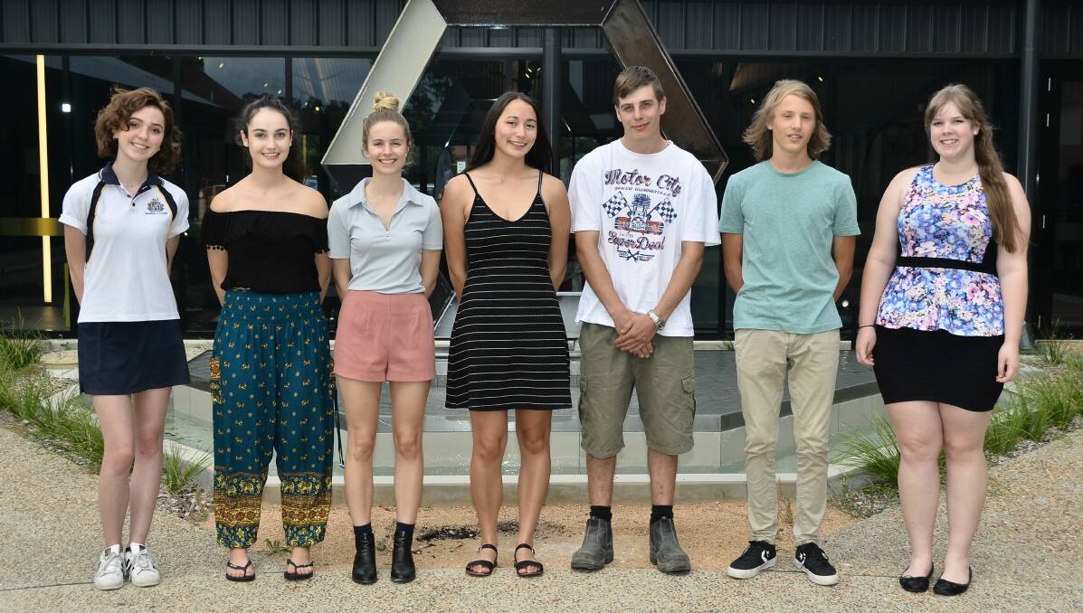 WELL DONE: Year 12 Higher School Certificate achievers from 2016 were recognised at the Denison College reception. 020617achiever3