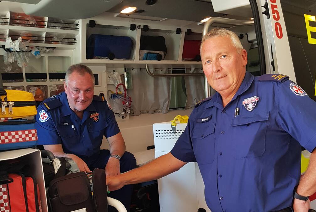 TIRED OF ASKING: Gilgandra paramedic Scott Beaton (right) says the NSW Government needs to overhaul its fatigue management policy. Photo: SUPPLIED