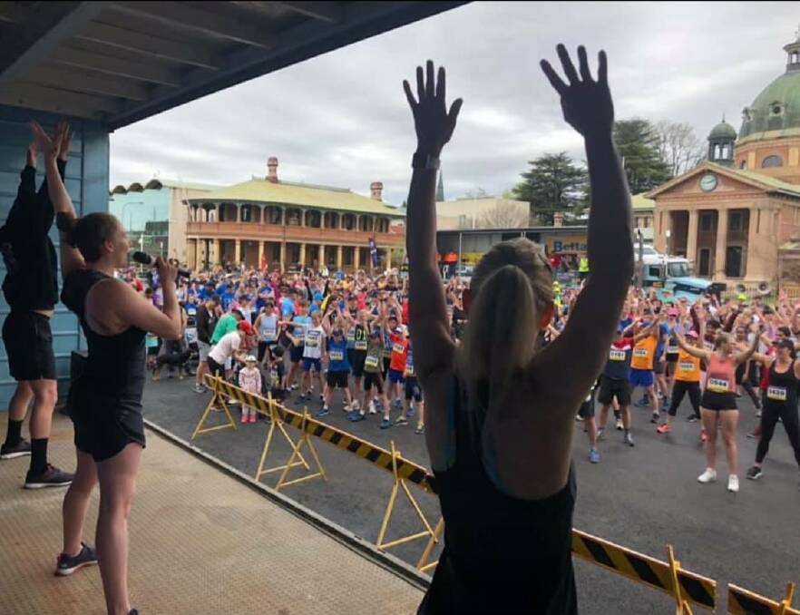 Put your hands in the air: Warm-up will be back on morning of Edgell Jog