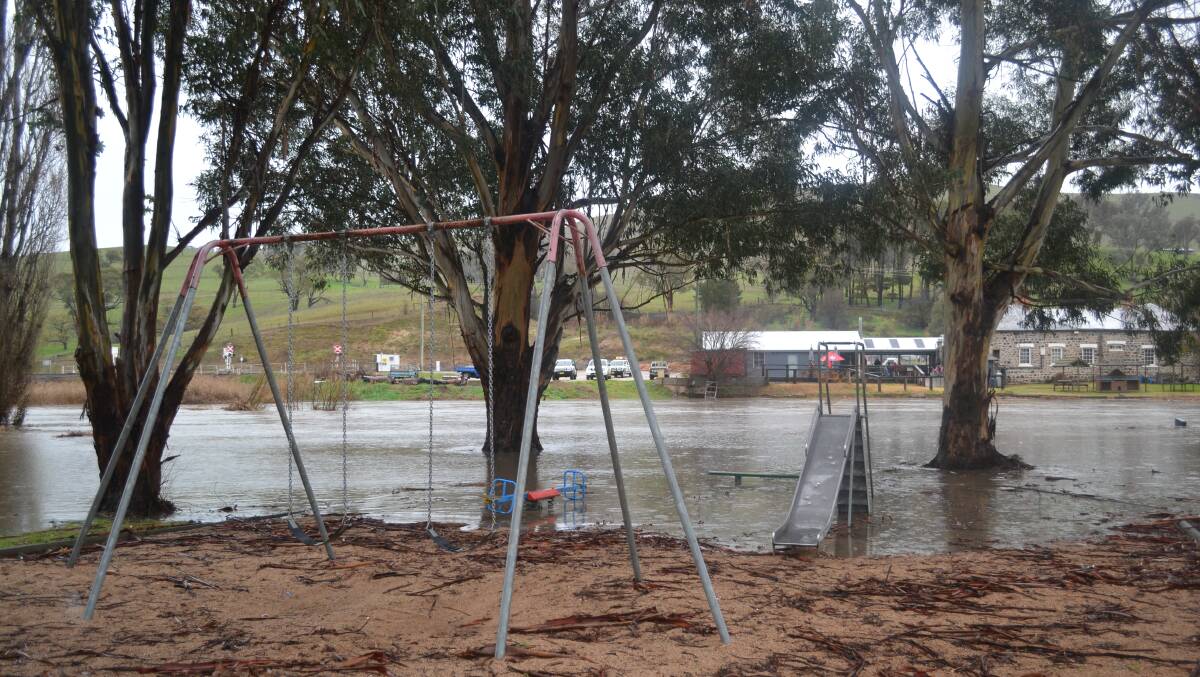 RISING: There was flooding at Perthville in August last year during the Bathurst region's wet winter. Flood mitigation works are due to begin soon.