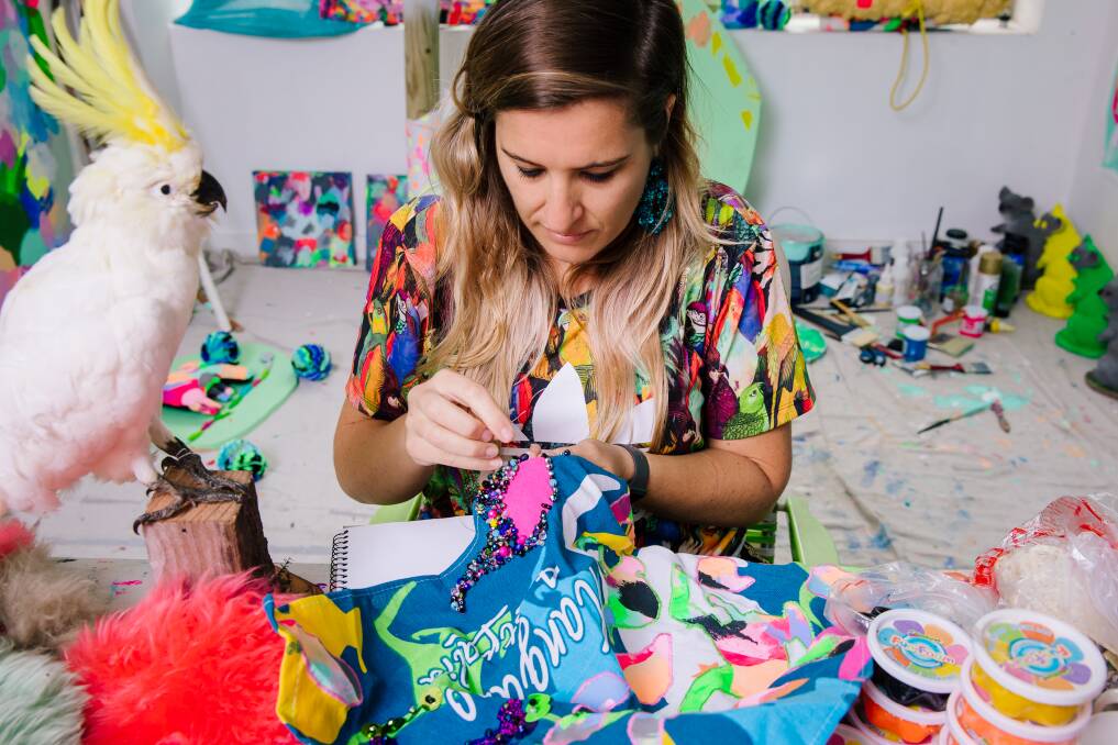 CREATIVE: Sydney-based artist Rosie Deacon will present the Wild Wearable Art workshop early next month. Photo: JACQUIE MANNING