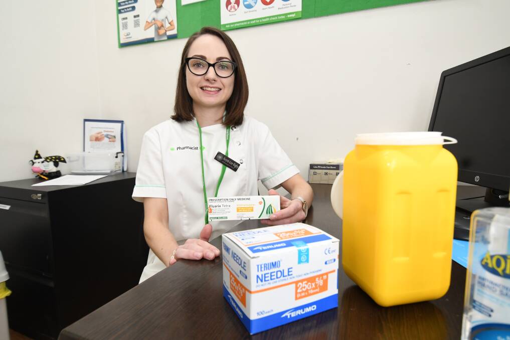 CHANGE: NSW Branch of the Pharmaceutical Society of Australia vice president Krysti-Lee Rigby. Pharmacists were already able to provide influenza vaccines before measles, mumps and rubella were added to the list. Photo: CHRIS SEABROOK 010219cvacins2
