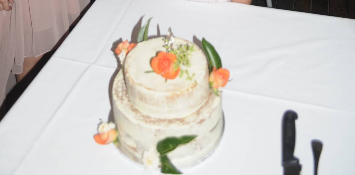 SWEET TREAT: The cake at the 25th wedding anniversary celebration held last Saturday.