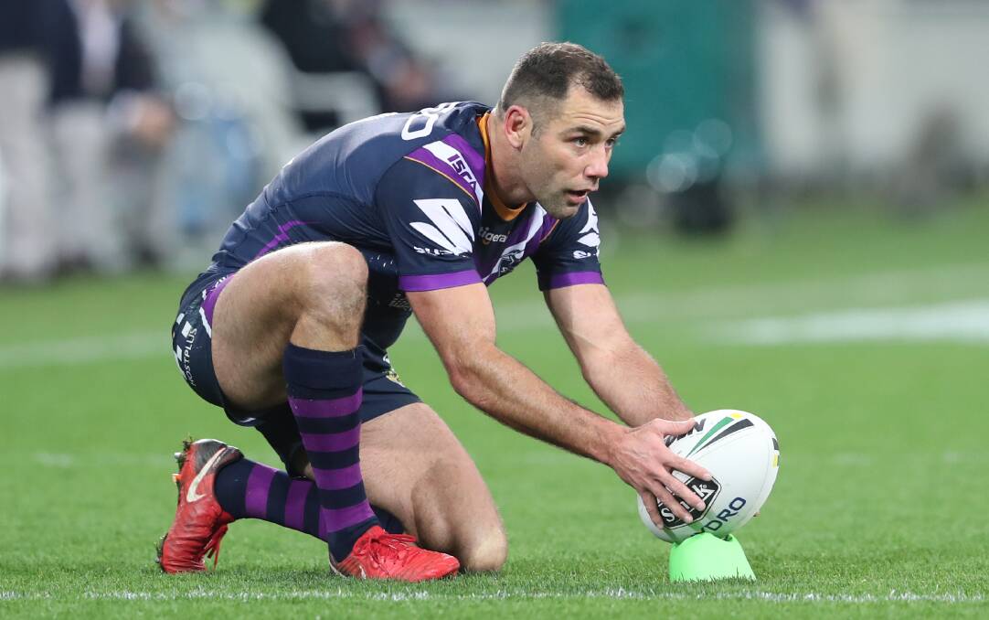 IN HIS SIGHTS: The Melbourne Storm, whose captain Cameron Smith is still in contract negotiations, will play in Bathurst next year. Tickets for the game will go on sale next week. Photo: AAP IMAGE/DAVID CROSSING