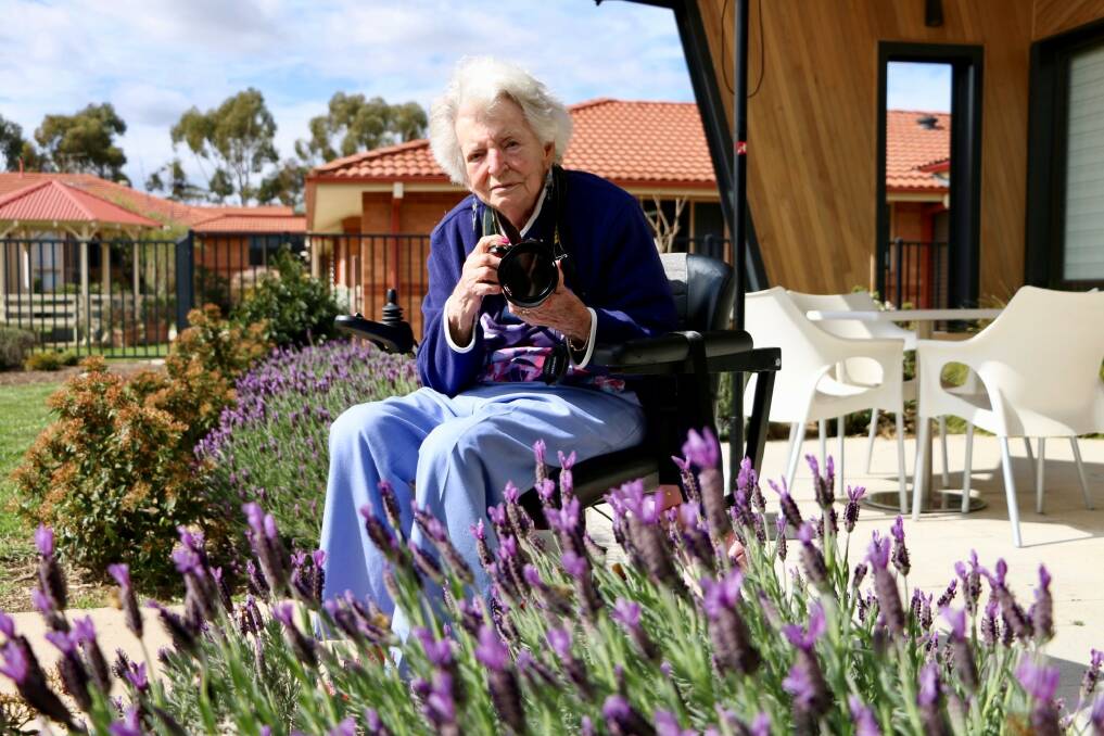 IN THE PICTURE: Whiddon Kelso resident Val Knight has inspired others at the centre to take up photography. Photo: SUPPLIED