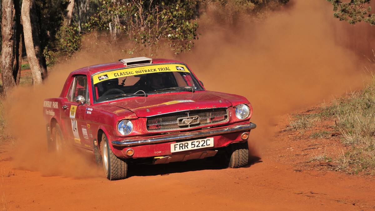 RED ALERT: UK-based Kiwi Warren Briggs' 1965 Red Mustang is having one last tilt at the Classic Outback Trial, which is coming to Bathurst.