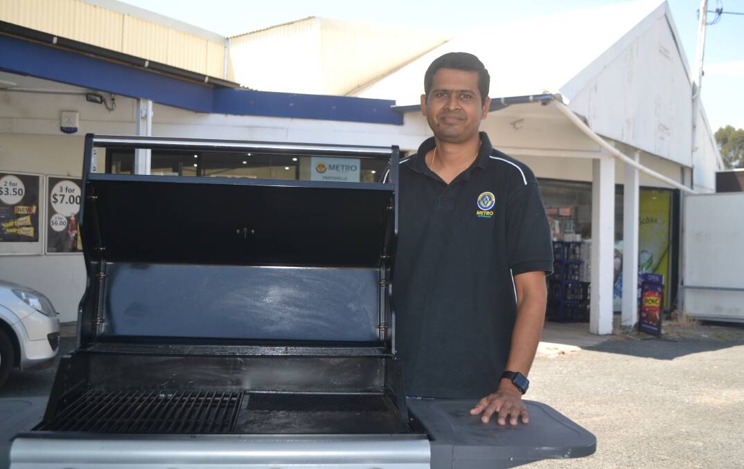 ON THE MENU: Ramu Metpally is getting ready for a barbecue and fundraiser at the Perthville Store for Australia Day to support the local Rural Fire Service.