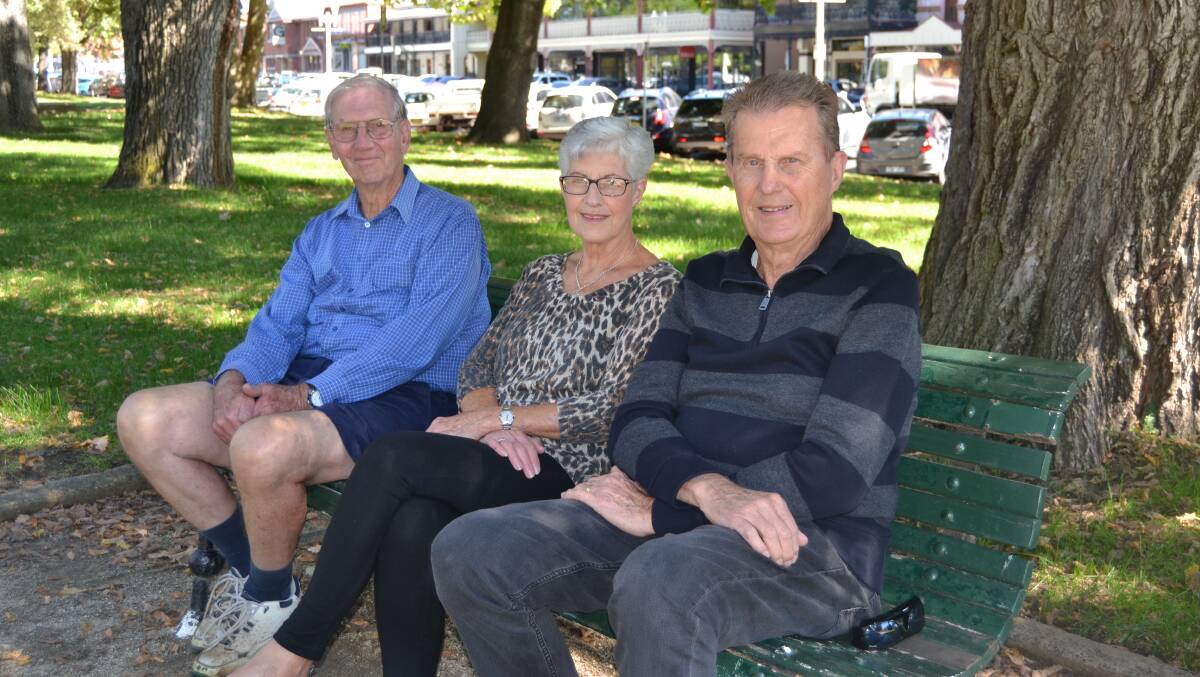 QUESTIONS: Bathurst Branch of the Combined Pensioners and Superannuants Association secretary Brian Cowan, Margaret Hollis and president John Hollis.