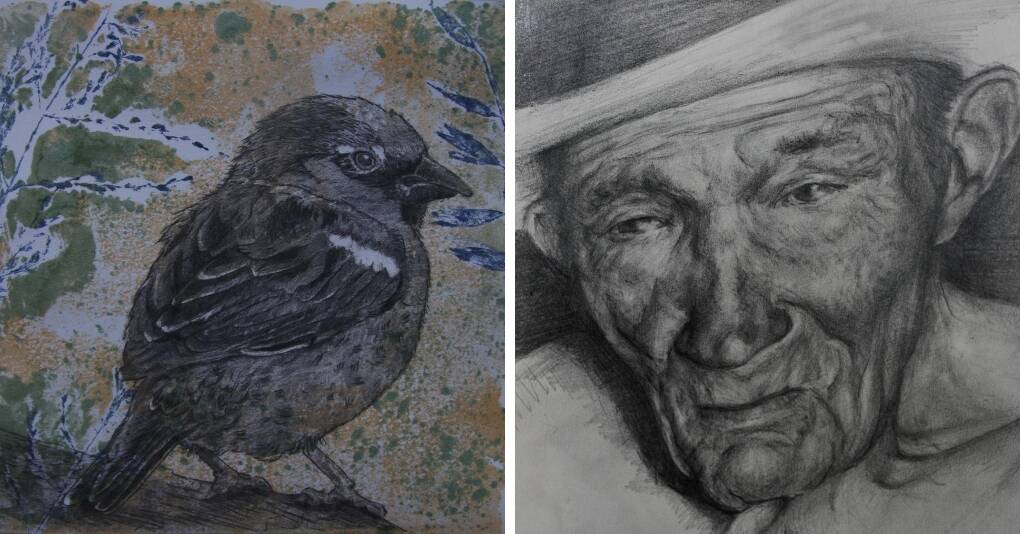 ART AT HEART: Works by Andy Northedge (left) and Kelly Wilkinson (right) will be on show at Millthorpe.