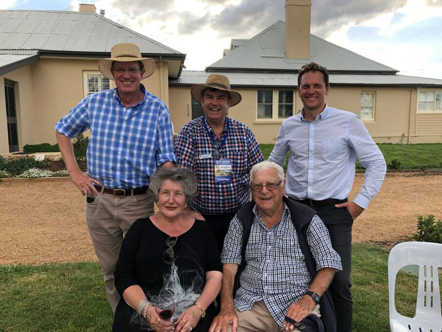 SUCCESSFUL WEEKEND: Member for Calare Andrew Gee with St Vincent de Paul Bathurst Central Council executive officer Bruce Buchanan, Bathurst Regional councillor and Labor candidate for Calare, Jess Jennings, and (front) Paul and Bonny Hennessy of "Macquarie".
