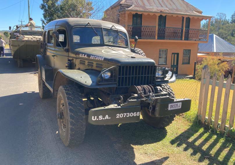 HISTORY: A restored American World War Two military vehicle.