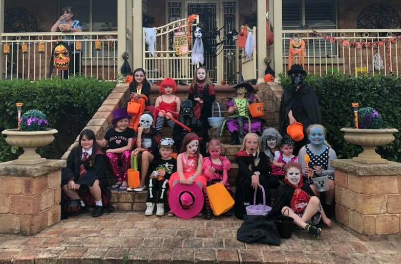 STEP BY STEP: Reader Robyn Lewis would like to see kids walking around Bathurst all the time, not just on Halloween. Photo: ELIZA LONGMUIR PEARCE. 