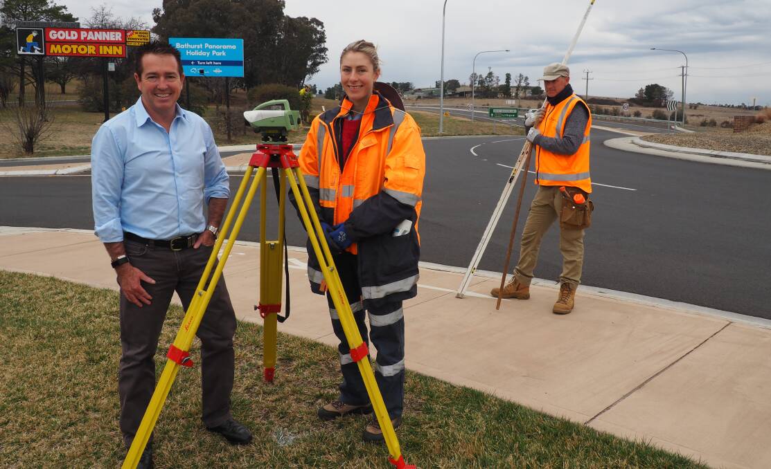 ON THE ROAD: Member for Bathurst Paul Toole during survey work ahead of the highway duplication.