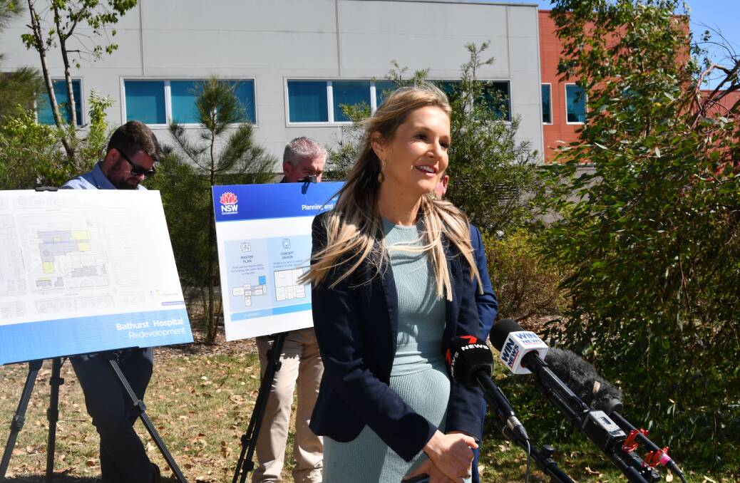 Maryanne Hawthorn, the director of health intelligence and planning, discusses the masterplan for the Bathurst Hospital redevelopment in early 2023. Picture by Rachel Chamberlain.