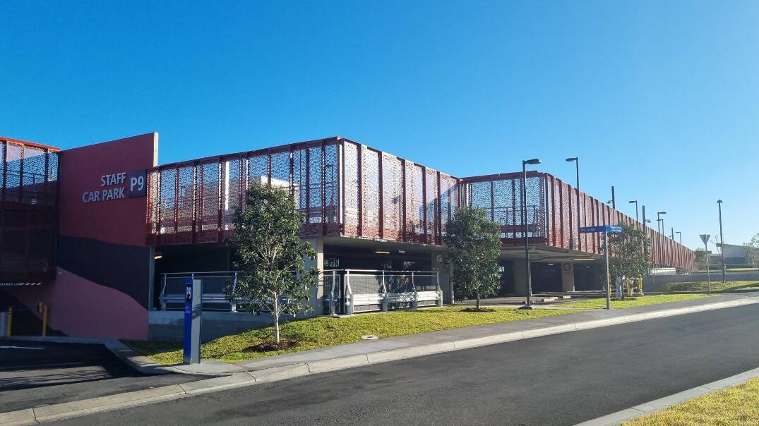 The $30 million multi-storey car park that opened at Dubbo Hospital in mid-2022. Picture from Health Infrastructure.
