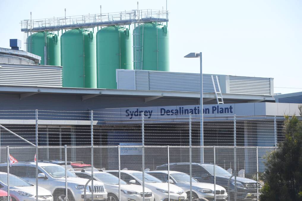 SEA HERE: The Sydney Desalination Plant has been turned on as the state's drought continues. Could a similar plant provide water to Bathurst? Photo: NICK MOIR