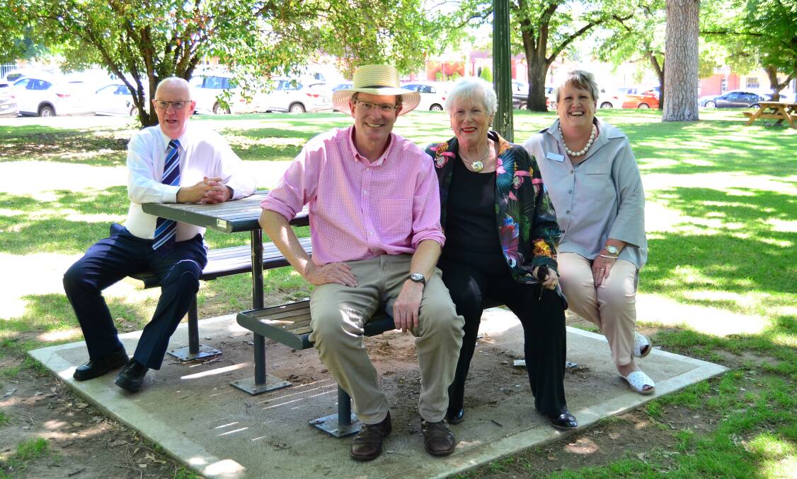 PARK LIFE: Mayor Graeme Hanger, Member for Calare Andrew Gee and councillors Monica Morse and Jacqui Rudge. 120718park