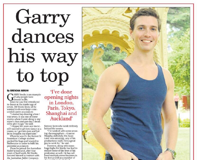 The Western Advocate talked to former Bathurst boy Garry Stocks when he was back in the city in January 2010.