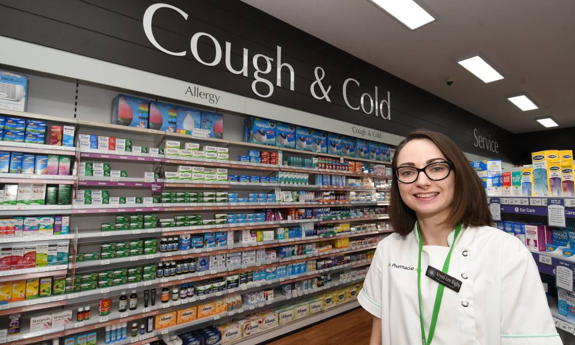LOOKING BACK: Krysti-Lee Rigby, pharmacist in charge at Moodies Pharmacy and vice president of the NSW Branch of the Pharmaceutical Society of Australia, has examined the 2018 flu season in Bathurst. Photo: CHRIS SEABROOK